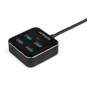 STARTECH .com interface hub USB 3.2 Gen 2 (3.1 Gen 2) Type-C 10000 Mbit/s Black (HB31C4AB) - Cartouches Certifiees