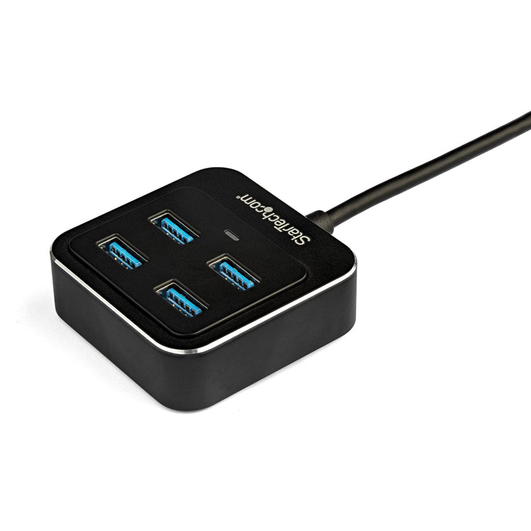 STARTECH .com interface hub USB 3.2 Gen 2 (3.1 Gen 2) Type-C 10000 Mbit/s Black (HB31C4AB) - Cartouches Certifiees