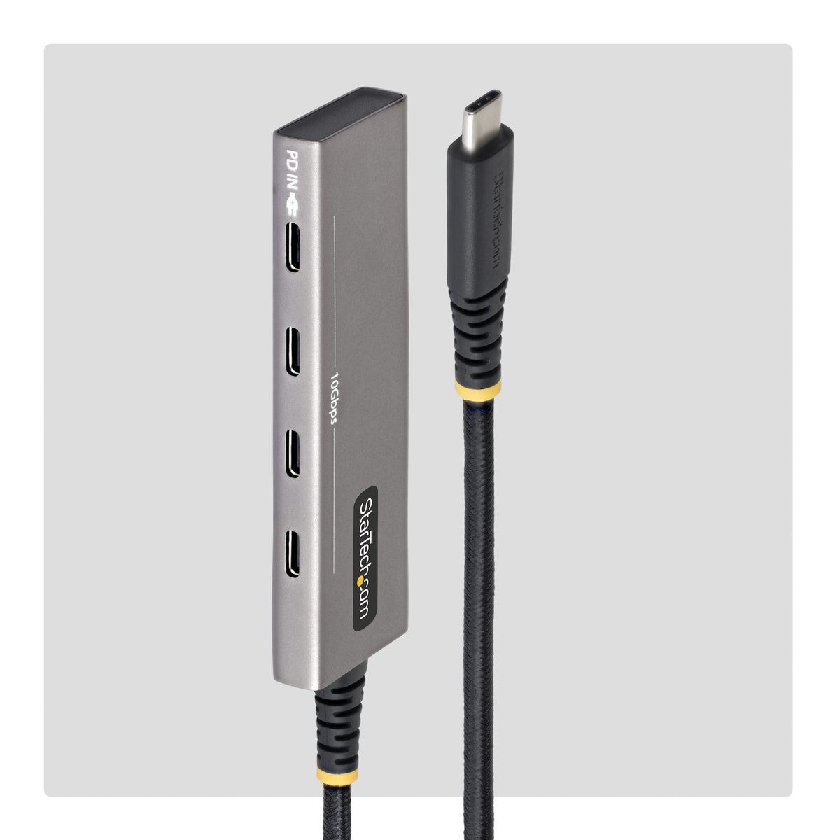 STARTECH .com interface hub USB 3.2 Gen 2 (3.1 Gen 2) Type-C 10000 Mbit/s Grey (309B-USBC-HUB) - Cartouches Certifiees