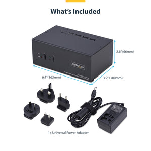 STARTECH .com KVM switch Black (P2ADDH462-KVM-SWITCH) - Cartouches Certifiees