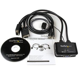 STARTECH .com KVM switch Black (SV211USB) - Cartouches Certifiees