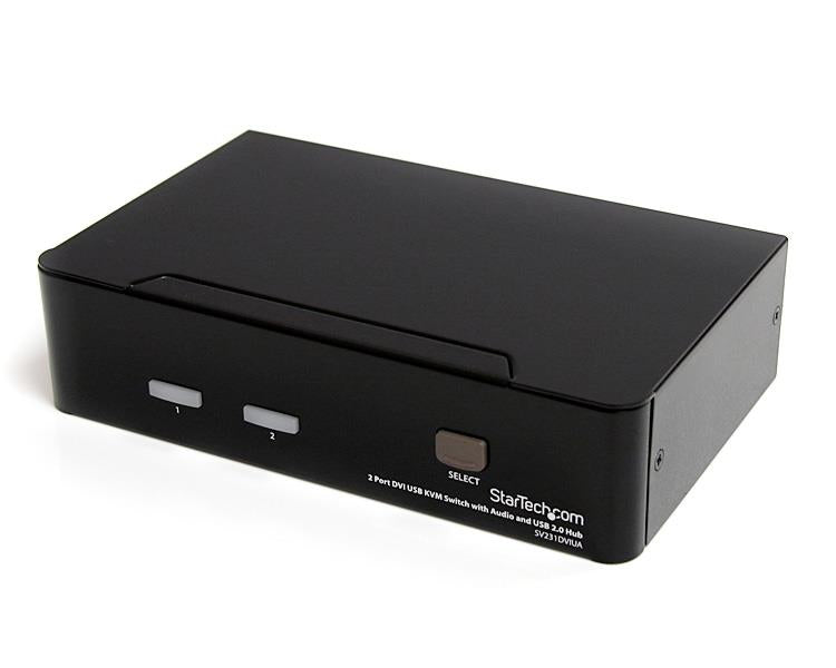 STARTECH .com KVM switch Black (SV231DVIUA) - Cartouches Certifiees