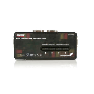 STARTECH .com KVM switch Black (SV411KUSB) - Cartouches Certifiees