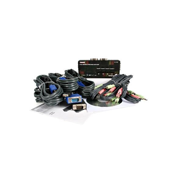 STARTECH .com KVM switch Black (SV411KUSB) - Cartouches Certifiees