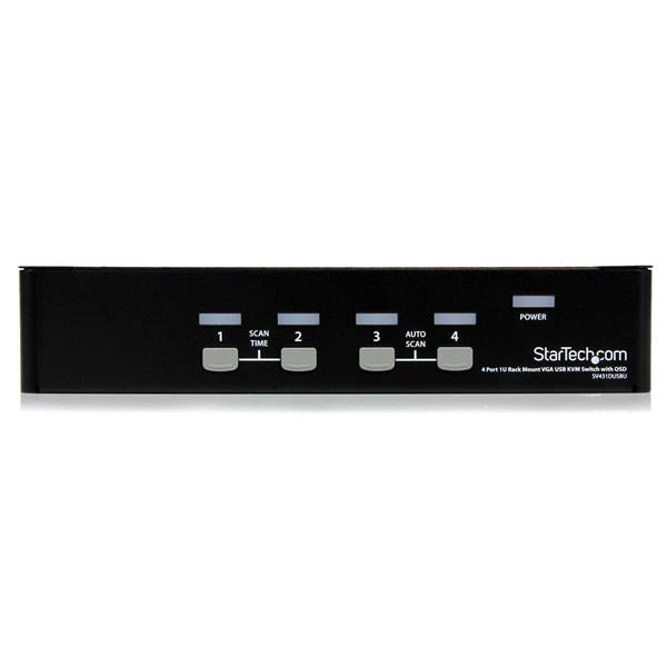 STARTECH .com KVM switch Rack mounting Black (SV431DUSBU) - Cartouches Certifiees