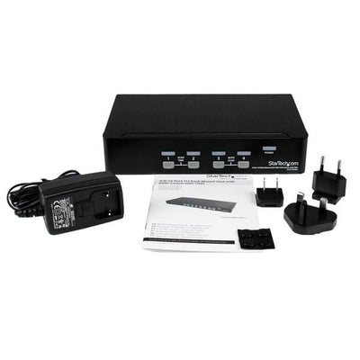 STARTECH .com KVM switch Rack mounting Black (SV431DUSBU) - Cartouches Certifiees