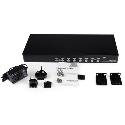 STARTECH .com KVM switch Rack mounting Black (SV831DUSBU) - Cartouches Certifiees