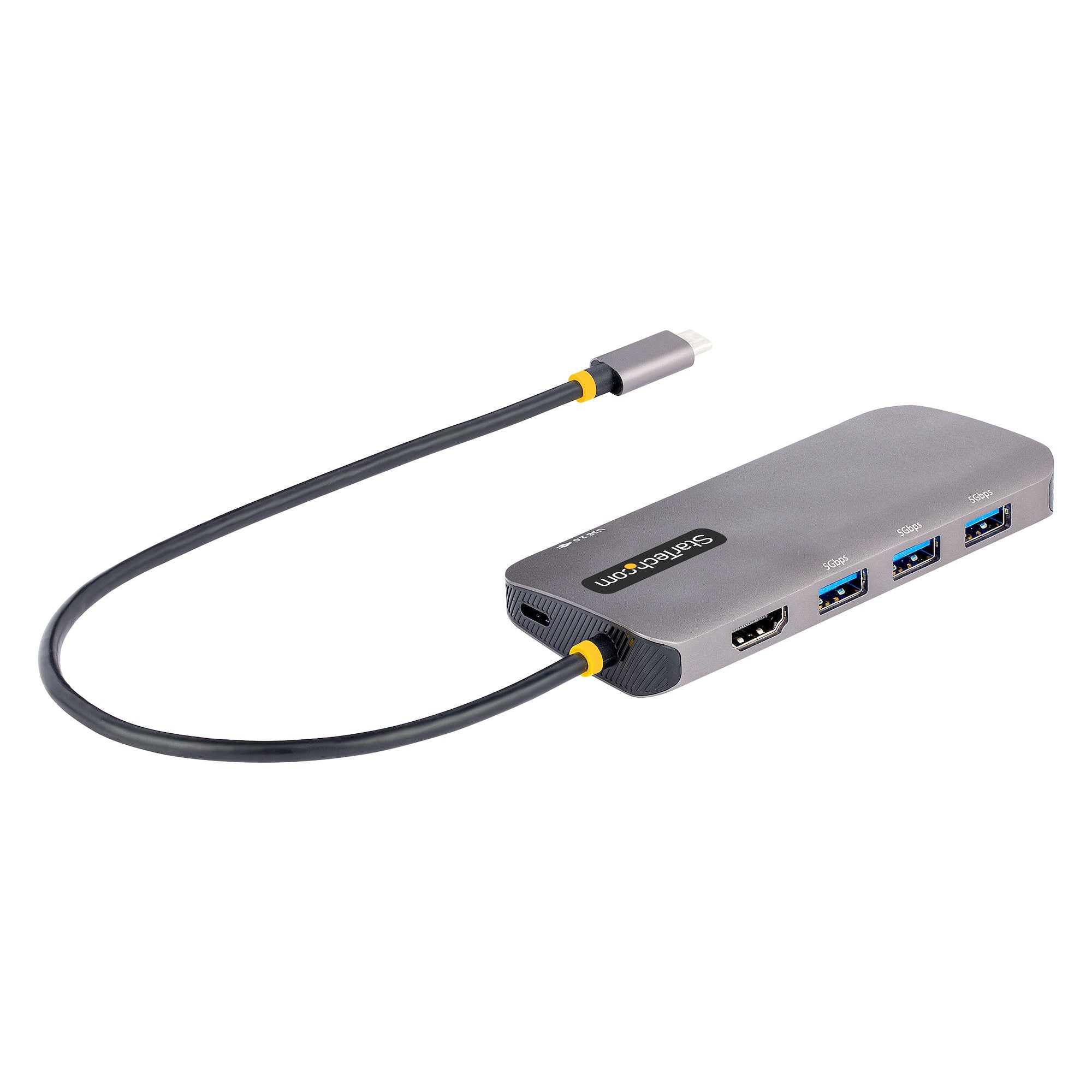STARTECH .com laptop dock/port replicator Wired USB 3.2 Gen 1 (3.1 Gen 1) Type-C Grey (127B-USBC-MULTIPORT) - Cartouches Certifiees