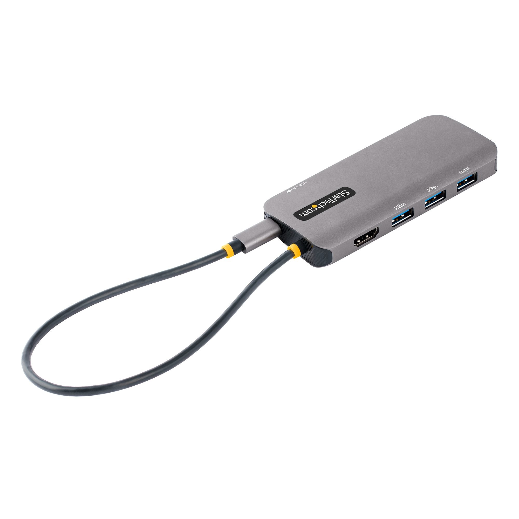 STARTECH .com laptop dock/port replicator Wired USB 3.2 Gen 1 (3.1 Gen 1) Type-C Grey (127B-USBC-MULTIPORT) - Cartouches Certifiees