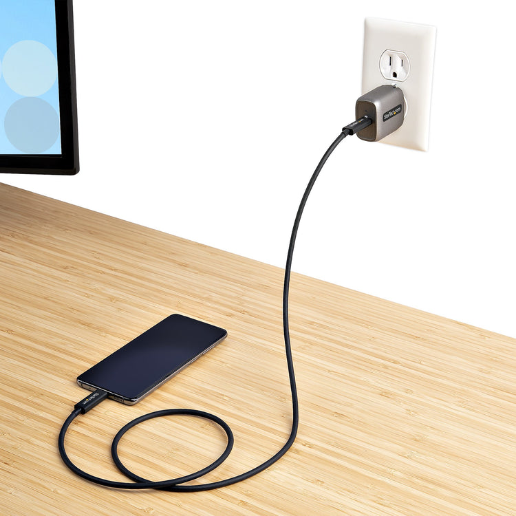 STARTECH .com mobile device charger Laptop, Smartphone, Tablet Black, Grey AC Fast charging Indoor (WCH1C30) - Cartouches Certifiees
