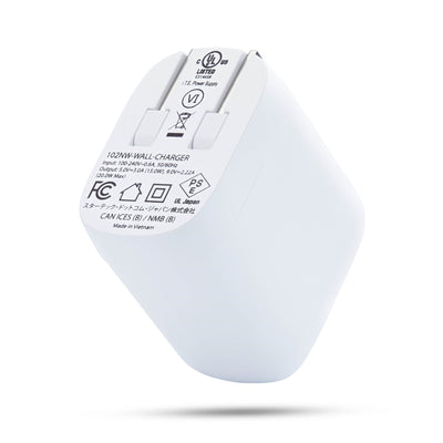 STARTECH .com mobile device charger Universal White AC Fast charging Indoor (102NW-WALL-CHARGER) - Cartouches Certifiees
