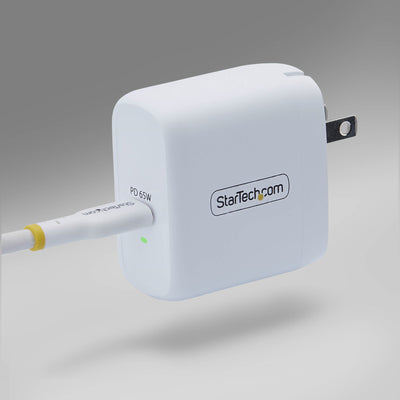 STARTECH .com mobile device charger Universal White AC Fast charging Indoor (1065NW-WALL-CHARGER) - Cartouches Certifiees