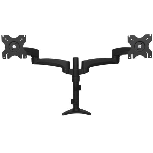 STARTECH .com monitor mount / stand 61 cm (24") Desk Black (ARMDUAL) - Cartouches Certifiees
