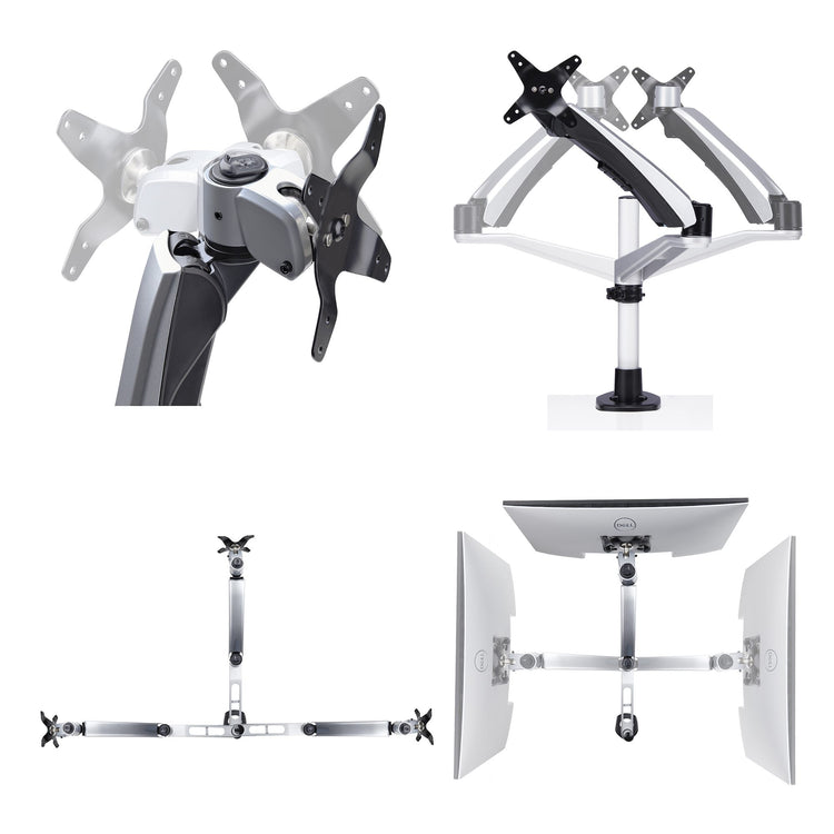 STARTECH .com monitor mount / stand 76,2 cm (30") Desk Black, Silver (1MP1ACG-MONITOR-ARM) - Cartouches Certifiees