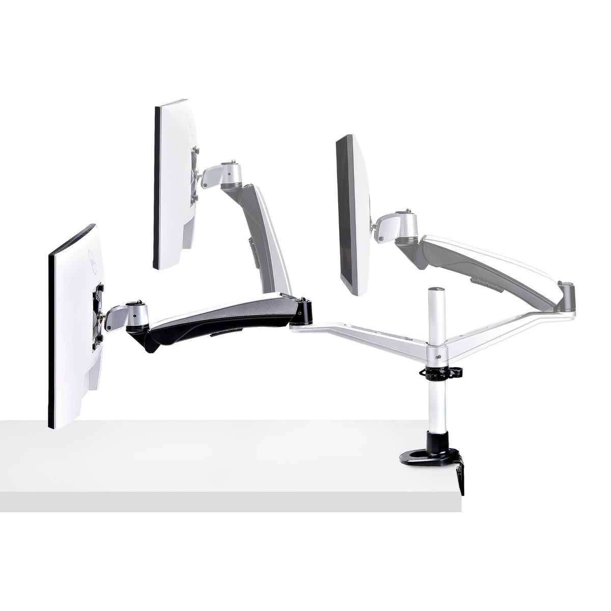 STARTECH .com monitor mount / stand 76,2 cm (30") Desk Black, Silver (1MP1ACG-MONITOR-ARM) - Cartouches Certifiees