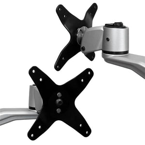 STARTECH .com monitor mount / stand 76,2 cm (30") Desk Black, Silver (ARMDUAL30) - Cartouches Certifiees