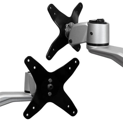 STARTECH .com monitor mount / stand 76,2 cm (30") Desk Black, Silver (ARMDUAL30) - Cartouches Certifiees