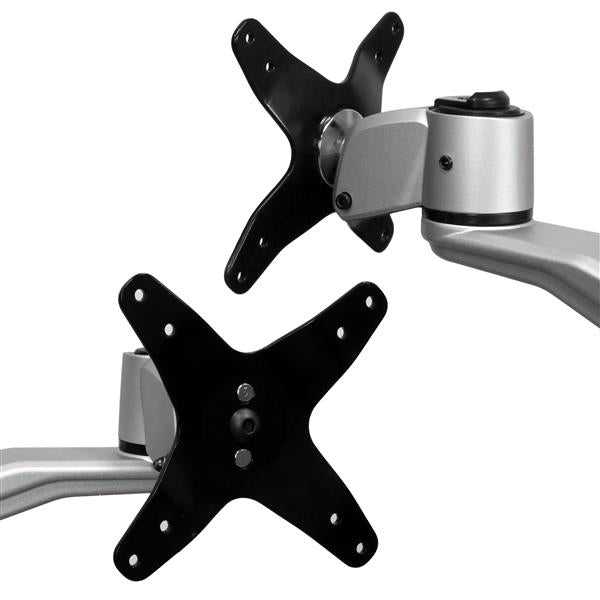 STARTECH .com monitor mount / stand 76,2 cm (30") Desk Black, Silver (ARMDUAL30) - Cartouches Certifiees