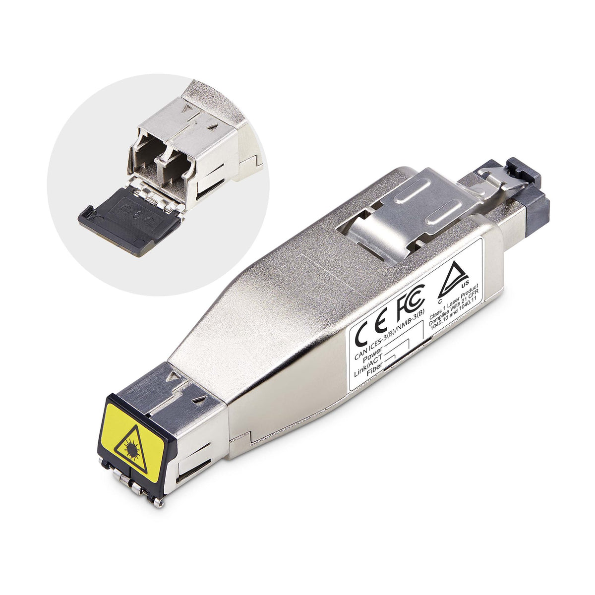 STARTECH .com network media converter 1000 Mbit/s 1310 nm Multi-mode, Single-mode Silver (D01ML55P-FIBER-MEDIA) - Cartouches Certifiees