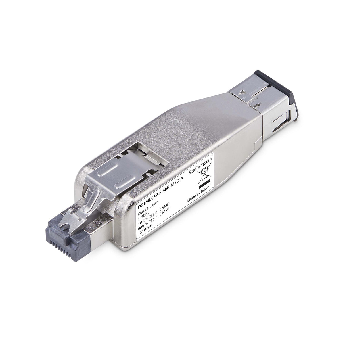 STARTECH .com network media converter 1000 Mbit/s 1310 nm Multi-mode, Single-mode Silver (D01ML55P-FIBER-MEDIA) - Cartouches Certifiees