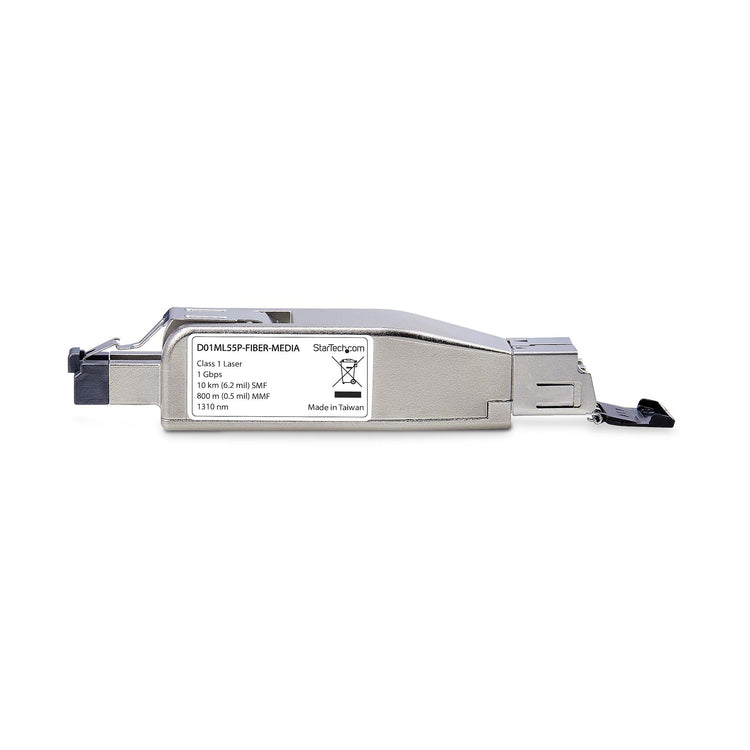 STARTECH .com network media converter 1000 Mbit/s 1310 nm Multi-mode, Single-mode Silver (D01ML55P-FIBER-MEDIA) - Cartouches Certifiees