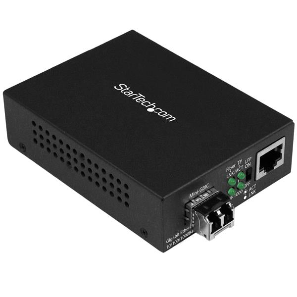 STARTECH .com network media converter 1000 Mbit/s 850 nm Multi-mode Black (MCM1110MMLC) - Cartouches Certifiees