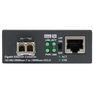 STARTECH .com network media converter 1000 Mbit/s 850 nm Multi-mode Black (MCM1110MMLC) - Cartouches Certifiees