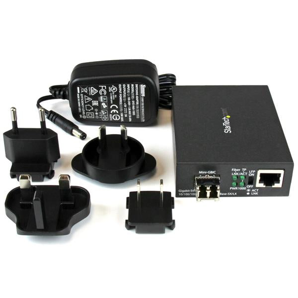 STARTECH .com network media converter 1000 Mbit/s 850 nm Multi-mode Black (MCM1110MMLC) - Cartouches Certifiees