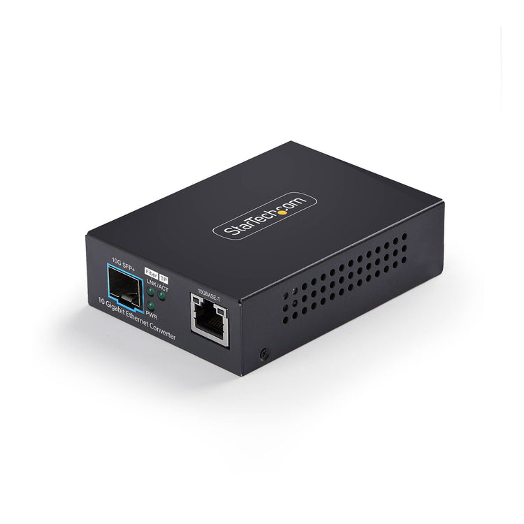STARTECH .com network media converter 10000 Mbit/s Multi-mode, Single-mode Black (MCM10GSFP2) - Cartouches Certifiees