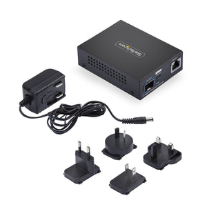 STARTECH .com network media converter 10000 Mbit/s Multi-mode, Single-mode Black (MCM10GSFP2) - Cartouches Certifiees