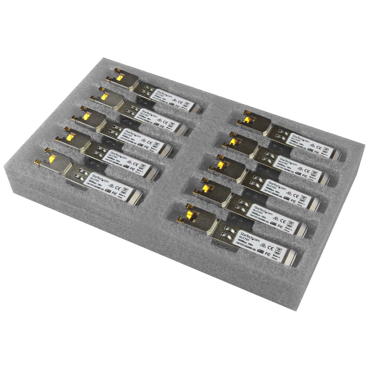 STARTECH .com network transceiver module Copper 1000 Mbit/s SFP (GLCT10PKST) - Cartouches Certifiees
