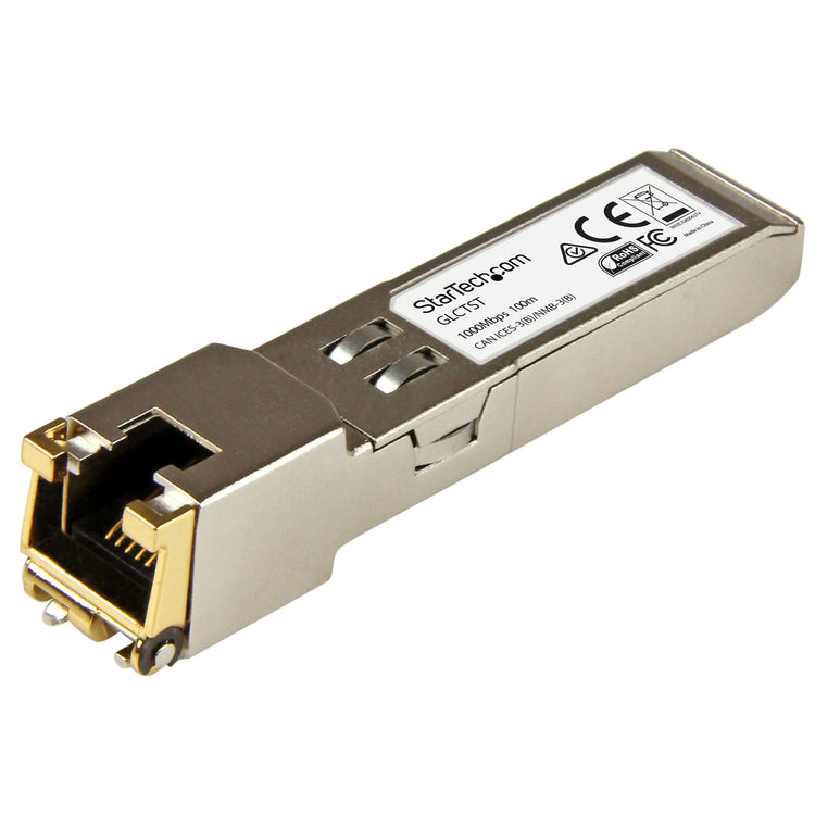 STARTECH .com network transceiver module Copper 1000 Mbit/s SFP (GLCT10PKST) - Cartouches Certifiees