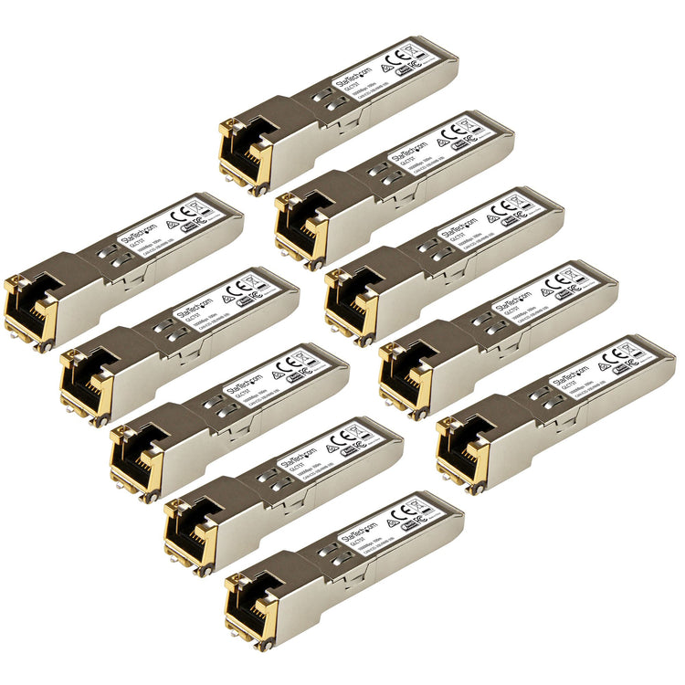 STARTECH .com network transceiver module Copper 1000 Mbit/s SFP (GLCT10PKST) - Cartouches Certifiees