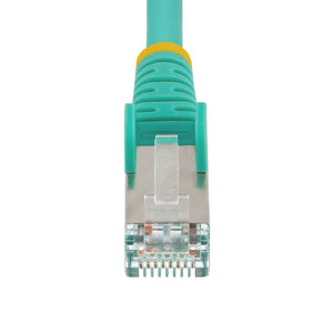 STARTECH .com networking cable Aqua colour 2,1 m S/FTP (S-STP) Round (NLAQ-7F-CAT6A-PATCH) - Cartouches Certifiees