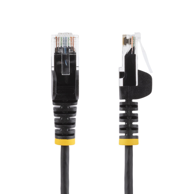 STARTECH .com networking cable Black 0,2 m Cat6 U/UTP (UTP) (N6PAT6INBKS) - Cartouches Certifiees