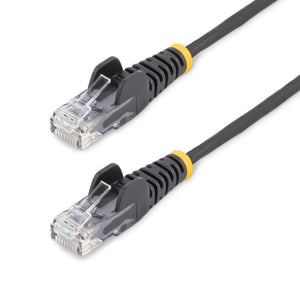 STARTECH .com networking cable Black 0,2 m Cat6 U/UTP (UTP) Round (N6PAT9INBKS) - Cartouches Certifiees