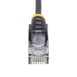 STARTECH .com networking cable Black 0,2 m Cat6 U/UTP (UTP) Round (N6PAT9INBKS) - Cartouches Certifiees