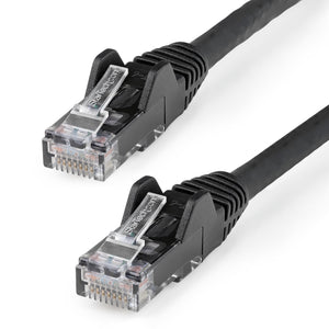 STARTECH .com networking cable Black 0,3 m Cat6 U/UTP (UTP) Round (N6LPATCH1BK) - Cartouches Certifiees