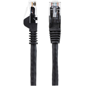 STARTECH .com networking cable Black 0,9 m Cat6 U/UTP (UTP) Round (N6LPATCH3BK) - Cartouches Certifiees