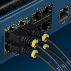 STARTECH .com networking cable Black 1,5 m Cat6a U/UTP (UTP) Round (N6APATUTP34BKS-5FT) - Cartouches Certifiees