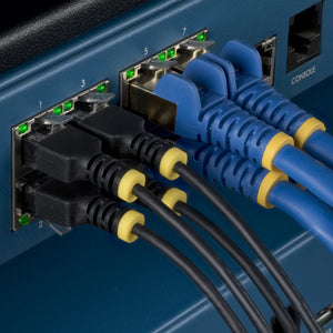 STARTECH .com networking cable Black 1,5 m Cat6a U/UTP (UTP) Round (N6APATUTP34BKS-5FT) - Cartouches Certifiees