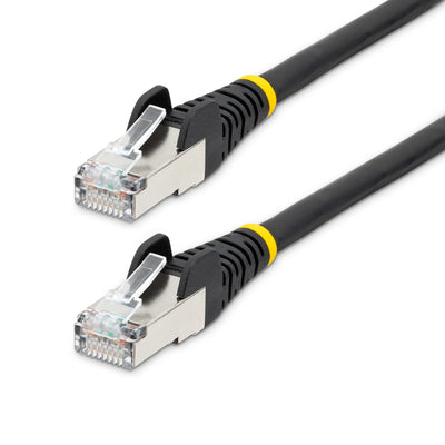 STARTECH .com networking cable Black 1,5 m S/FTP (S-STP) Round (NLBK-5F-CAT6A-PATCH) - Cartouches Certifiees