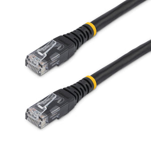 STARTECH .com networking cable Black 15,24 m Cat6 U/UTP (UTP) (C6PATCH50BK) - Cartouches Certifiees