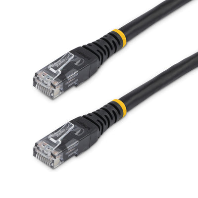STARTECH .com networking cable Black 15,24 m Cat6 U/UTP (UTP) (C6PATCH50BK) - Cartouches Certifiees