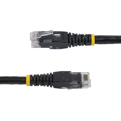 STARTECH .com networking cable Black 15,24 m Cat6 U/UTP (UTP) (C6PATCH50BK) - Cartouches Certifiees