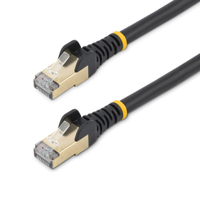 STARTECH .com networking cable Black 2,7 m Cat6a (C6ASPAT9BK) - Cartouches Certifiees