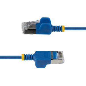 STARTECH .com networking cable Blue 0,6 m Cat6a U/FTP (STP) Round (N6APATSTP34BLS-2FT) - Cartouches Certifiees