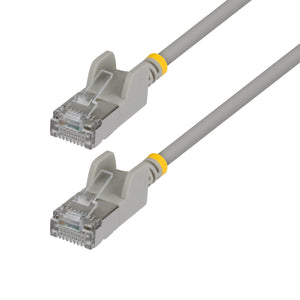 STARTECH .com networking cable Grey 0,305 m Cat6a U/FTP (STP) Round (N6APATSTP34GRS-1FT) - Cartouches Certifiees