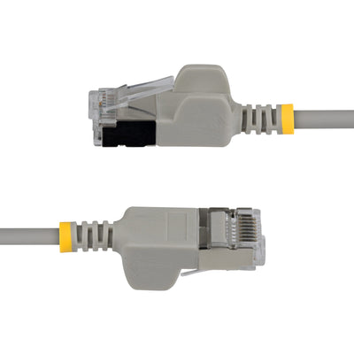 STARTECH .com networking cable Grey 0,305 m Cat6a U/FTP (STP) Round (N6APATSTP34GRS-1FT) - Cartouches Certifiees
