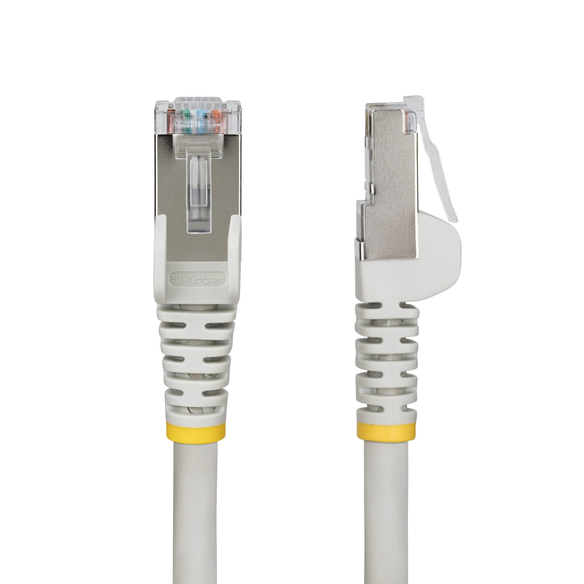 STARTECH .com networking cable Grey 15,2 m S/FTP (S-STP) Round (NLGR-50F-CAT6A-PATCH) - Cartouches Certifiees